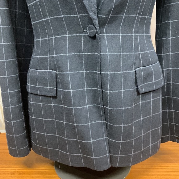 Giorgio Armani Black Checkered Blazer - Picture 3 of 14